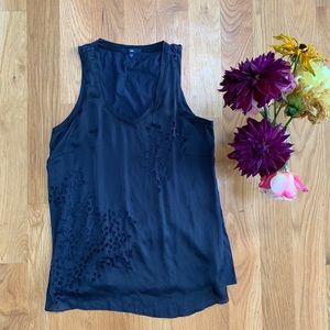 Gap Navy Eyelet Blouse